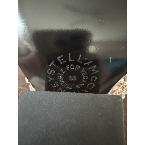 Stella McCartney Sandals Size 38 US 8 Nude Crystal Rhinestone Mesh Ramadan - Picture 14 of 16